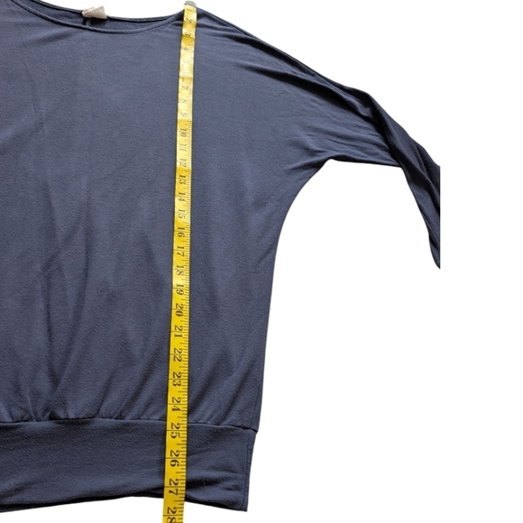 Encircled The Dressy Sweatshirt Heathered Navy Blue Loose Fit Women's size XS - Picture 12 of 12